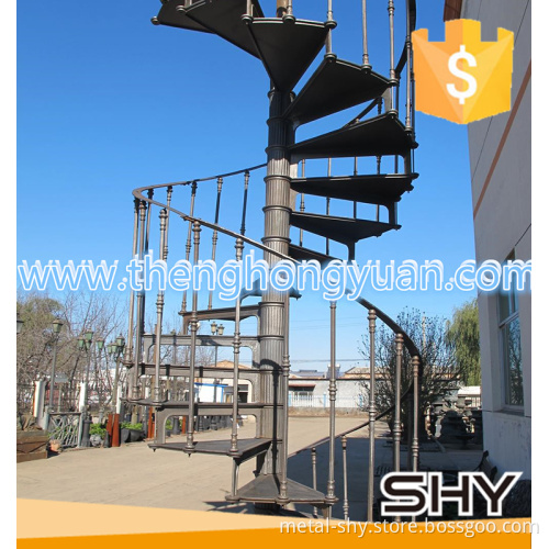 Outdoor Modern Measures Spiral Staircase Design